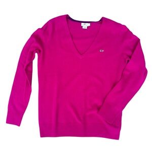 Vineyard Vines Pink V-Neck Sweater
